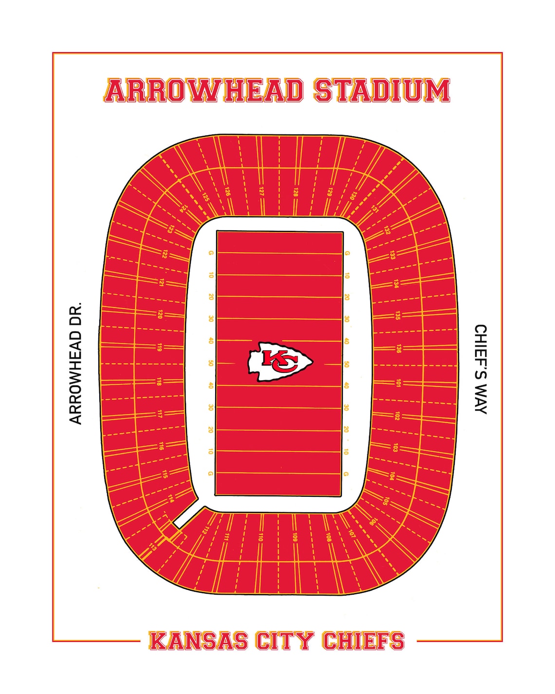 Arrowhead Stadium Seating Chart Seating Charts Tickets