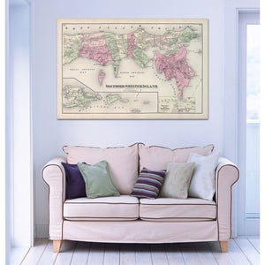 Druck der Antiken Karte von Southold and Shelter Island, Long Island auf Matte Papier, Fotopapier oder gespannter Leinwand. Kostenloser Versand!