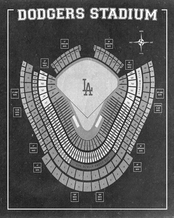 Dodger Stadium Seating Chart With Row Letters