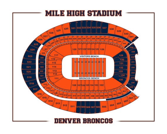 Mile High Stadium Seating Chart