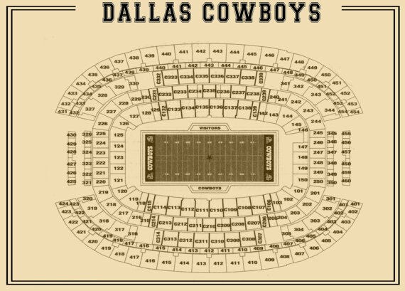 Dallas Cowboys Tickets Seating Chart