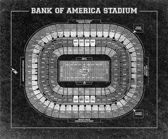 Seating Chart Of Bank Of America Stadium