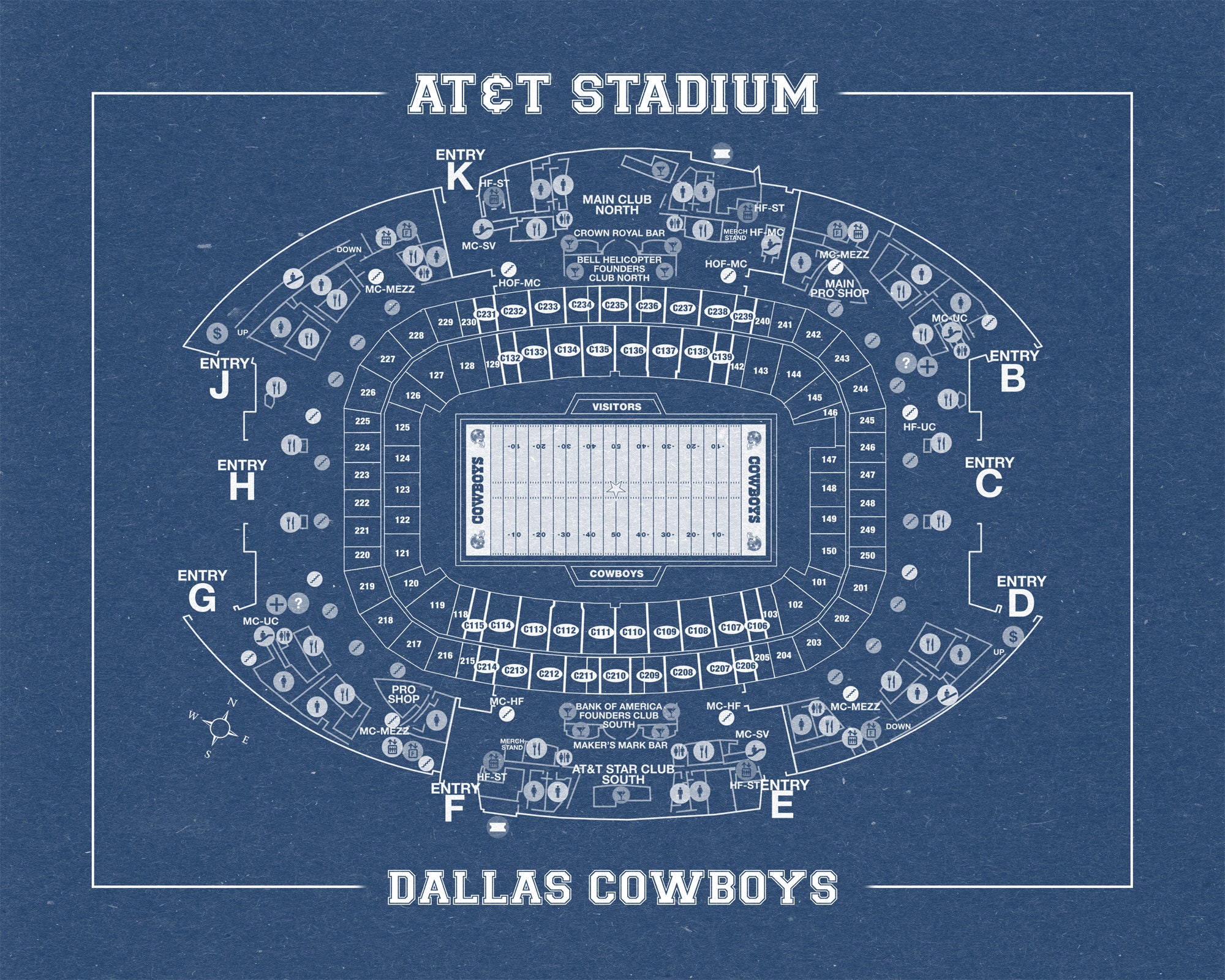 Dallas Cowboys Stadium Seating Chart