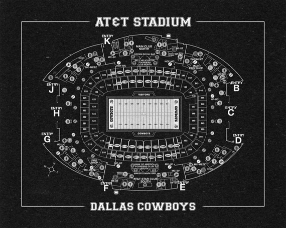 Dallas Cowboys Arena Seating Chart