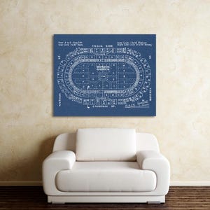 Print of Vintage Boston Garden Seating Chart Seating Chart on Photo Paper, Matte paper or Canvas