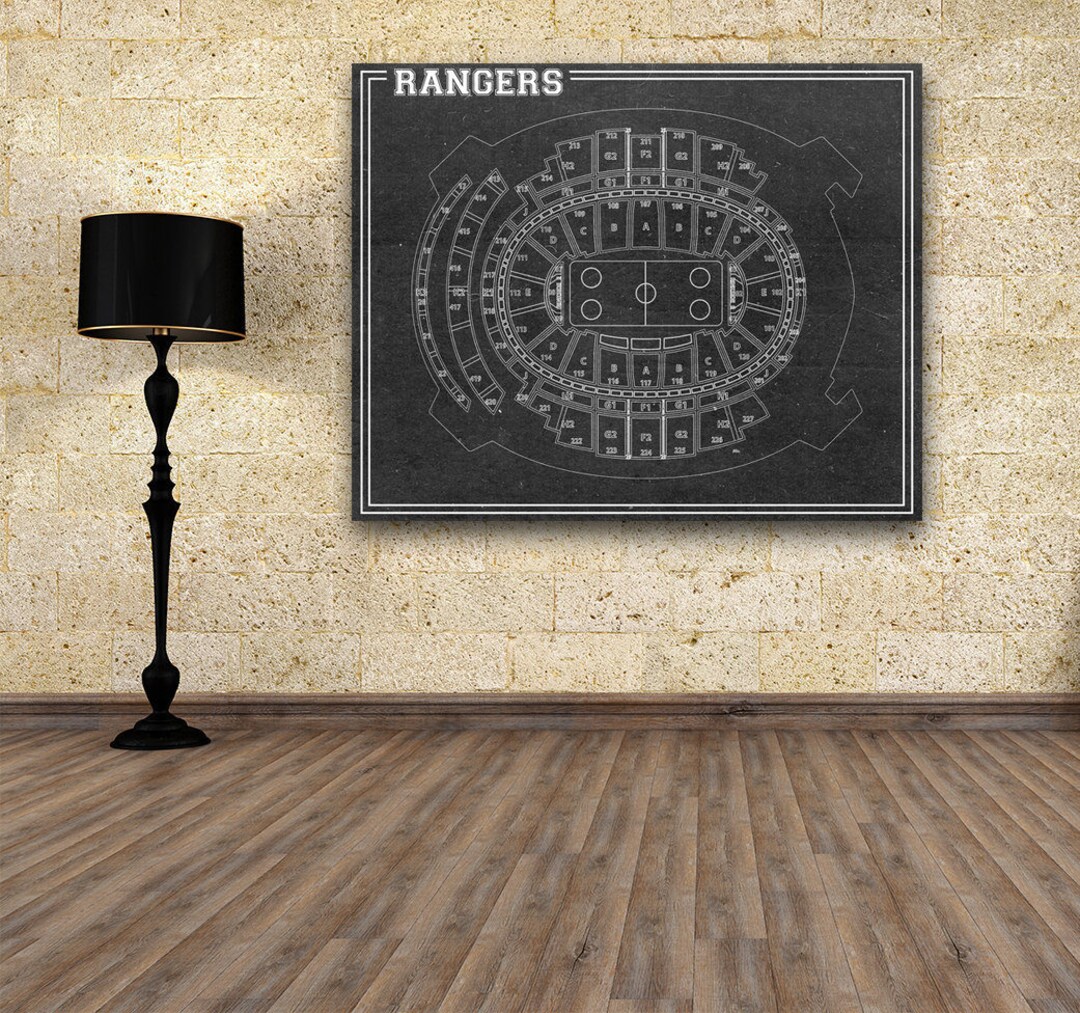 Vintage Madison Square Garden Print: New York Rangers Seating Chart - Etsy