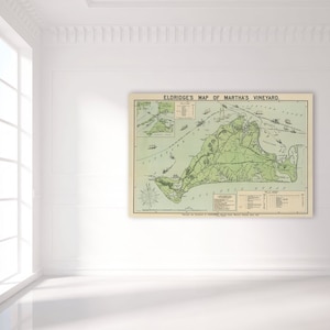Martha's Vineyard Karte Foto, Matte Papier oder Leinwand, Strand Haus Kunst, Cape Cod Inseln, Hochzeitsgeschenk, Seekarte,