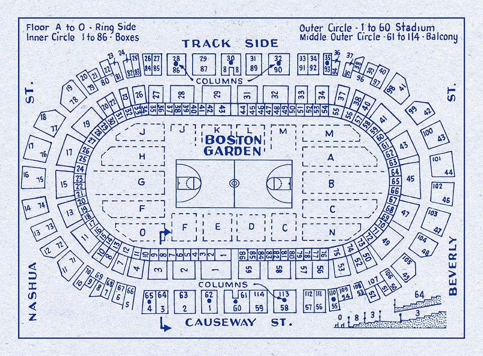 Old Boston Garden Seating Chart