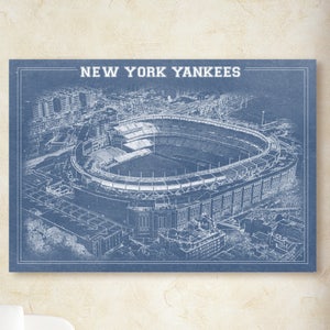 Stampa artistica su carta o tela dello stadio di baseball dei New York Yankees, per la festa del papà, per la cameretta dei bambini, per l'insegna MLB, per la caverna dell'uomo, per la decorazione murale.