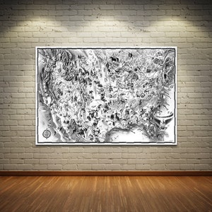 Vintage antik Druck der Vereinigten Staaten von Amerika auf Foto Papier Matt Papier Leinwand Kunst Giclée