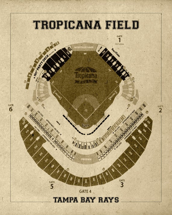 Tropicana Field Seating Chart Gates