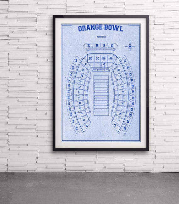 Orange Bowl Seating Chart