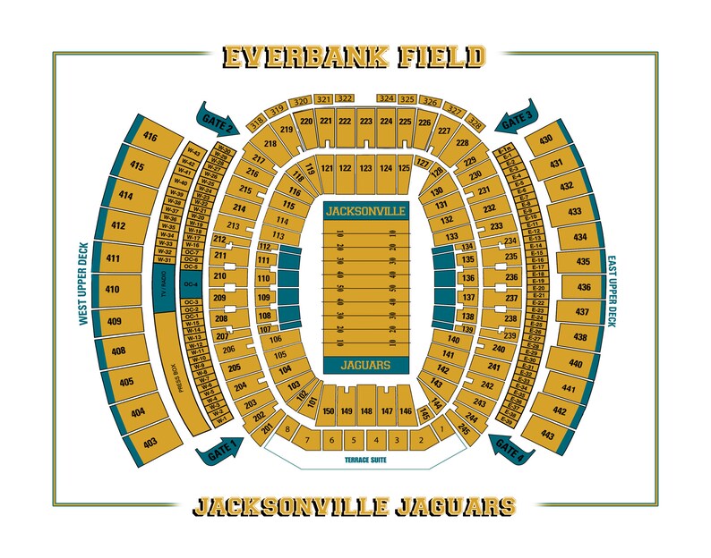 Print Of Vintage Everbank Field Seating Chart Seating Chart On Etsy