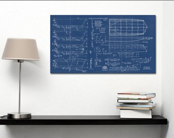 Print of Vintage APPLESAUCE Boat Blueprint from Motor Boating's Build a Boat Series on Your Choice of Matte Paper, Photo Paper, or Canvas
