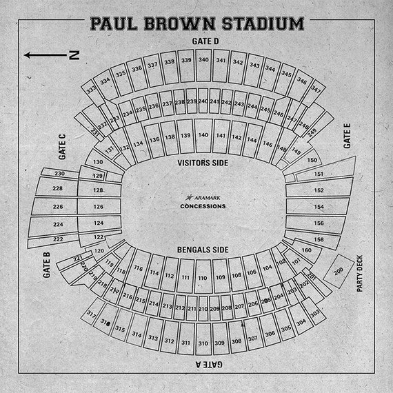 Paul Brown Stadium Seating Chart