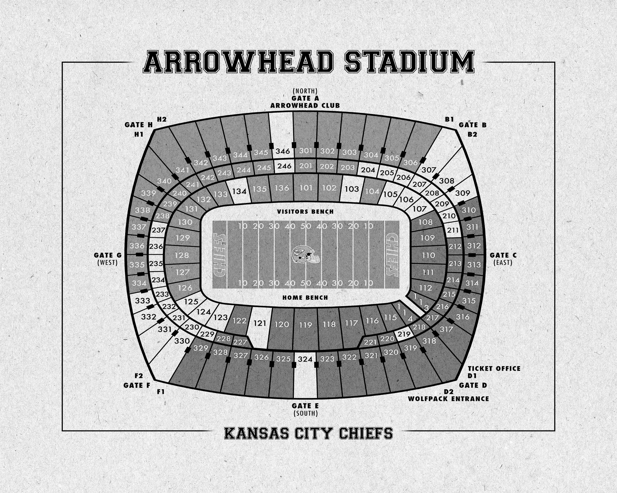 Arrowhead Seating Chart