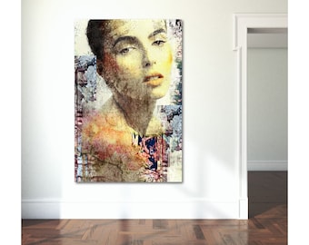 Pop Art Woman Portrait Print: Canvas, Photo, or Matte Paper