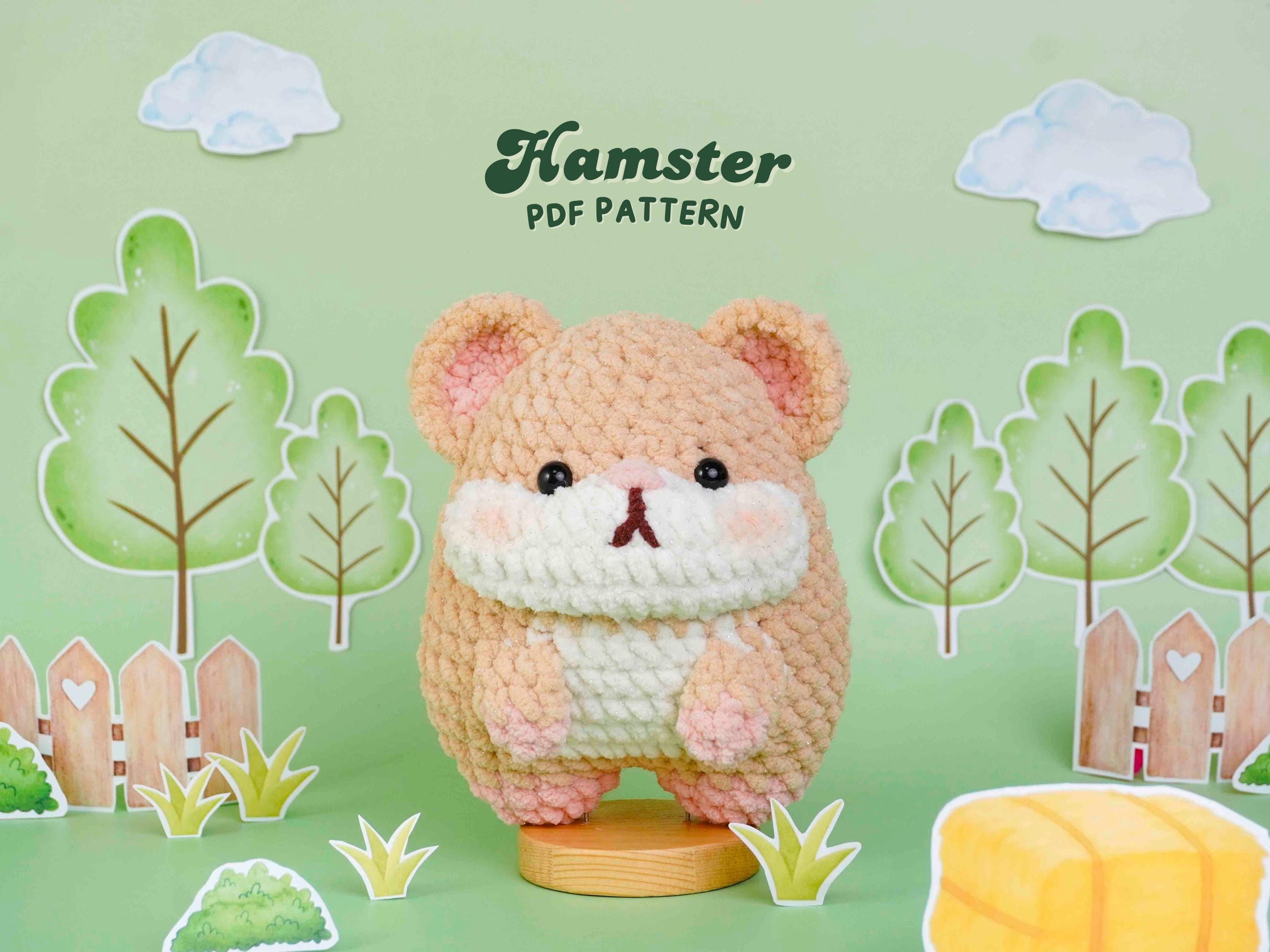 Animal Character Hamster Pattern