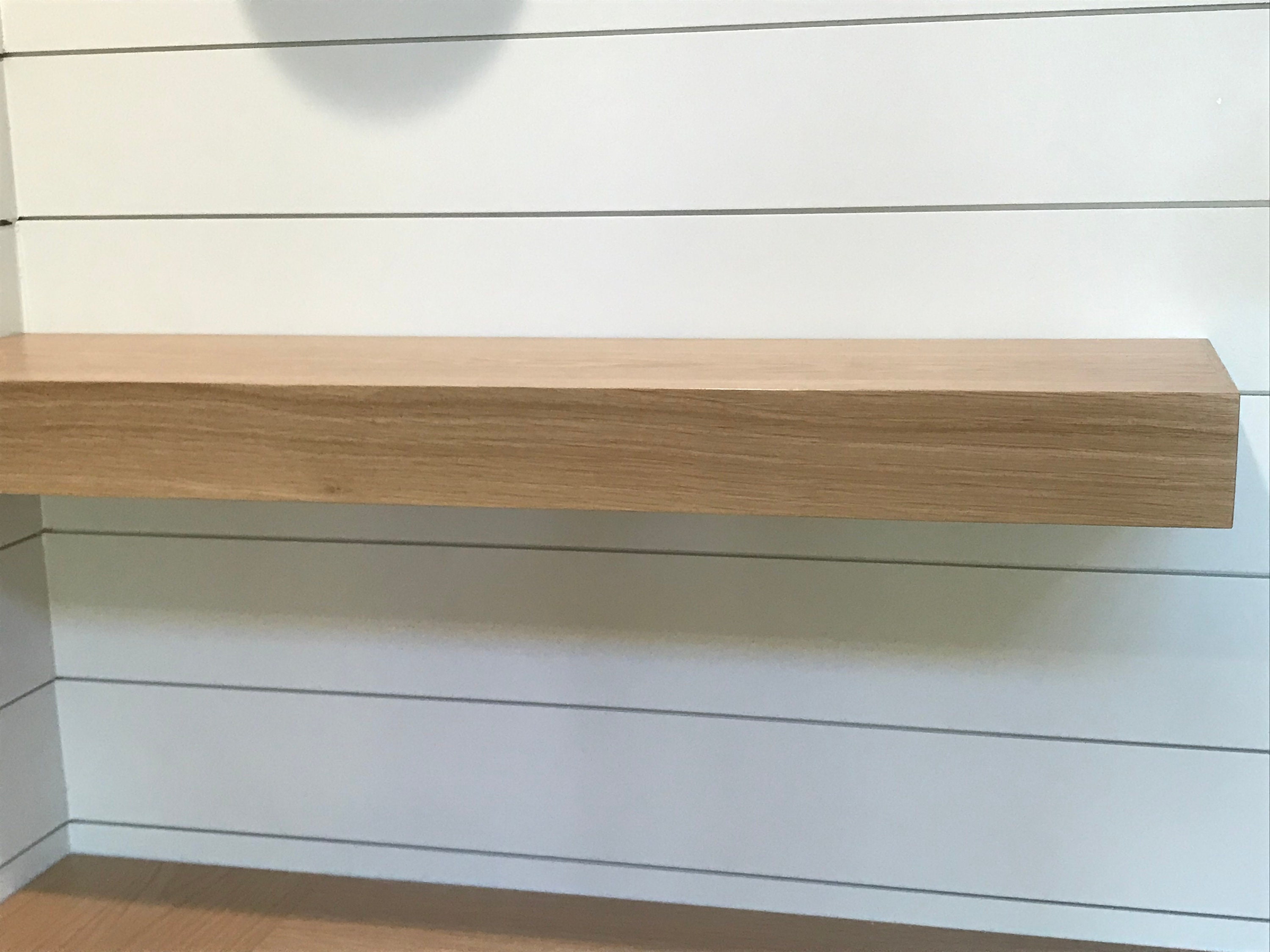 Floating Shelf White Oak kitchen shelf Open kitchen shelves White oak