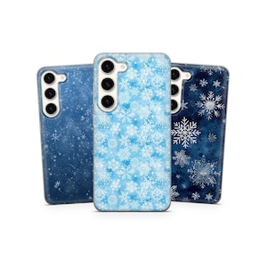 Custodia per telefono con motivo natalizio invernale per Samsung A26 A17 A56 A36 S24 Fe S25 Edge S23, Pixel 10, iPhone 16 17 Air 14 Pro Max 13 15 Plus SE