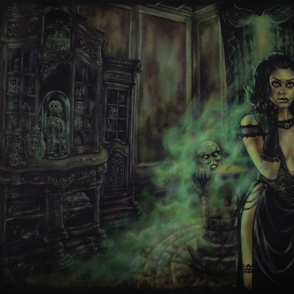 Bound Witch Spell Halloween Conjure Fantasy Dark Art 8x10 11x14 Luster Photo Print