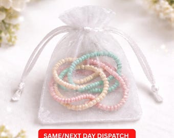 White Organza Favour Bags | Bridal Shower Hen Party Baby Shower Gift Bags | Small Drawstring Pouch | Sweet Treats Bag | Luxury Jewelry Bag
