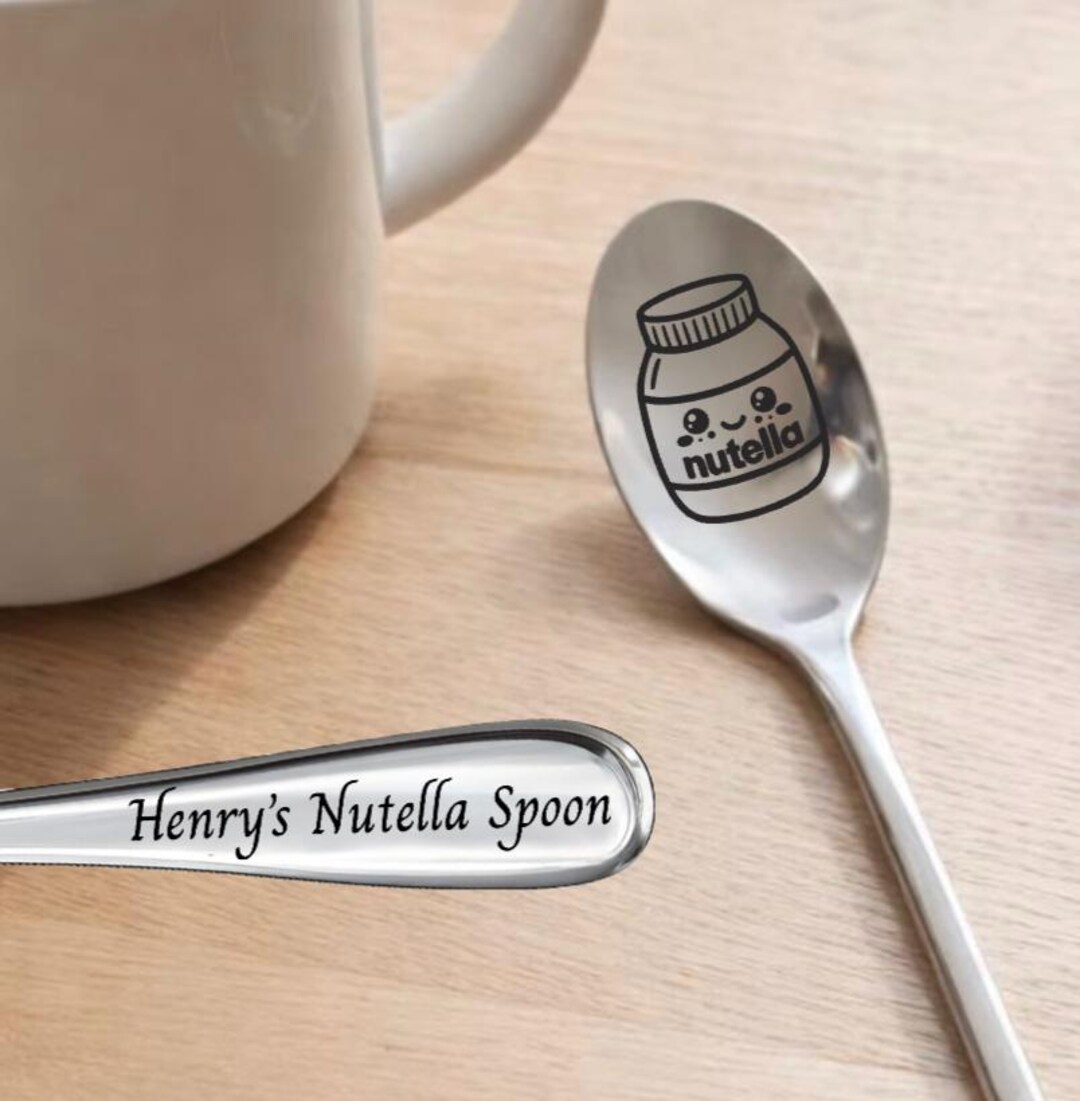 Personalised Spoon Custom Text Engraved | 10 Styles | Long Handle 20cm ...