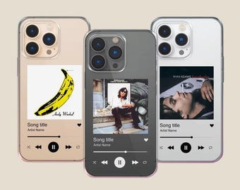 Custom Album Cover iPhone Case: Clear Silicone Music Plaque