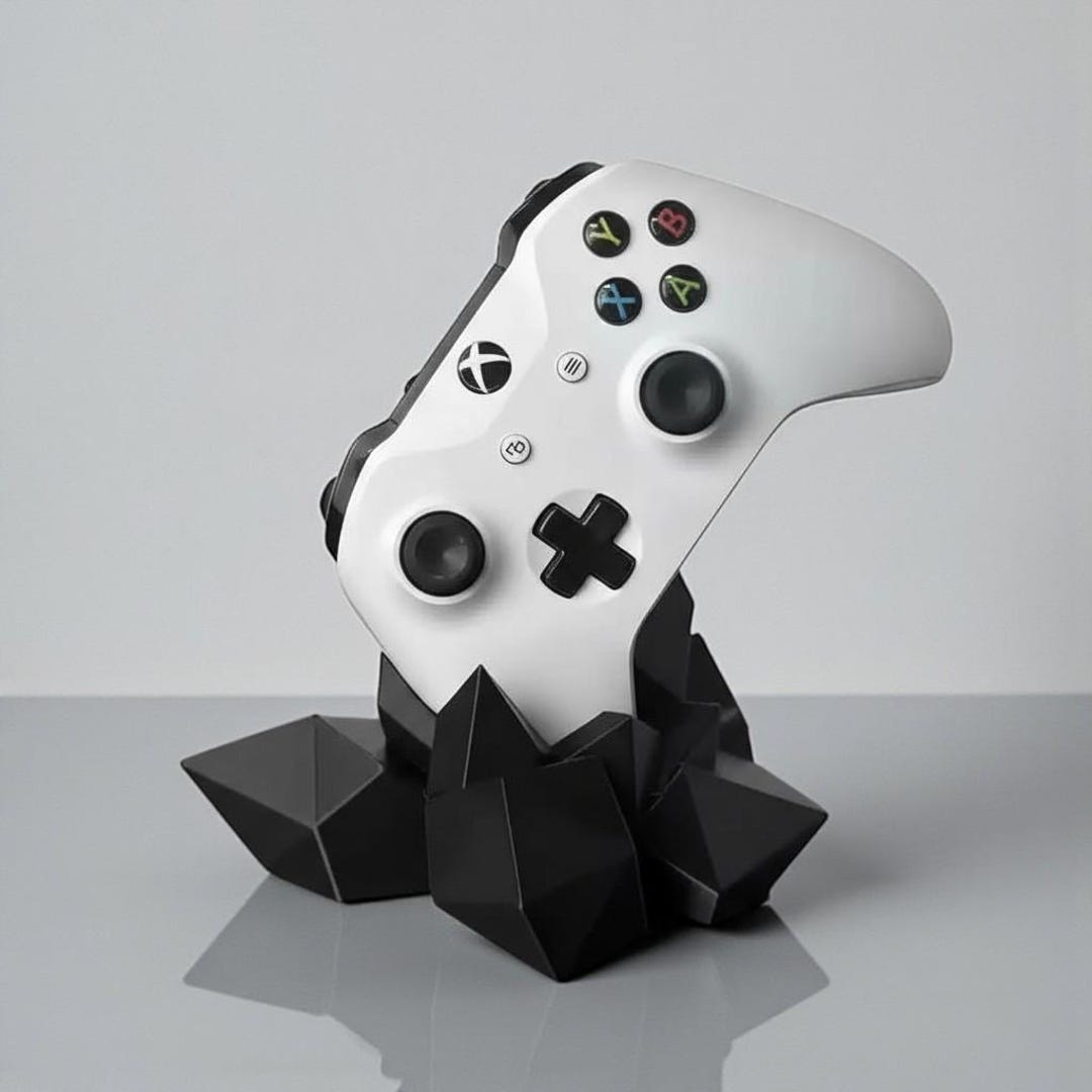 3D Printed Crystal Gaming Controller Stand | Universal Display Holder ...