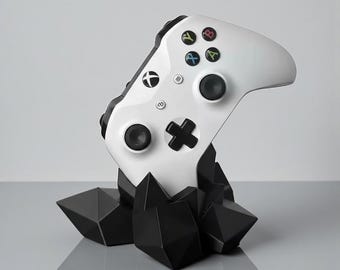 3D Printed Crystal Gaming Controller Stand | Universal Display Holder