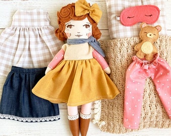 Handmade Doll Set: Dress Up Doll Set