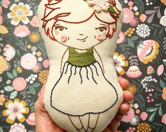 Embroidery Pattern for Pocket Doll