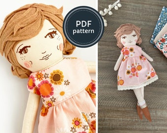 Large Doll Pattern: Heirloom Doll and Dress Pattern with Tutorial