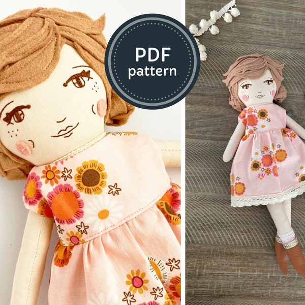 Large Doll Pattern: Heirloom Doll and Dress Pattern with Tutorial