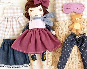Handmade Doll Set: Dress Up Doll Set