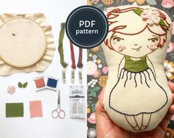 Embroidery Pattern for Pocket Doll