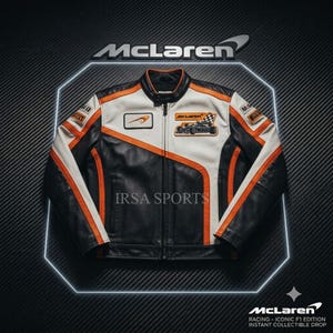 Mclaren Leather Jacket - Etsy