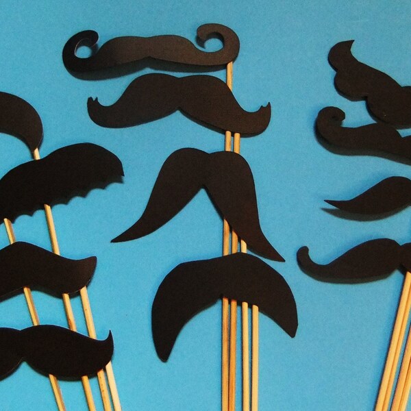 FREE Shipping Mustache by the Dozen 12 Staches to personalize your next party wp