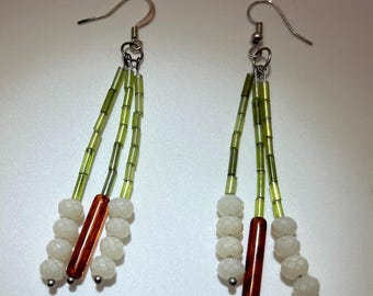Cattail Plant Earrings