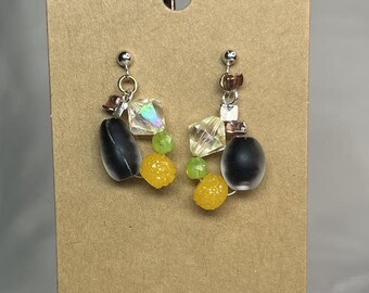 Bead Collage Earrings