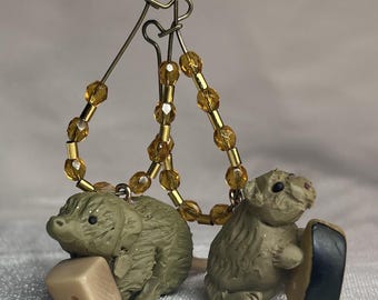 Mice and Cheese Earrings