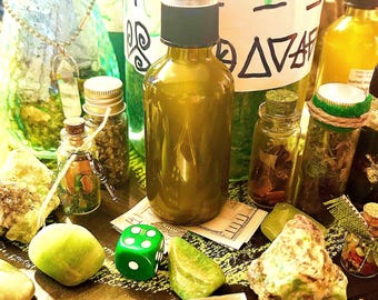 Green Money Spray or Oil: Abundance, Luck, Prosperity Spell (Casino Winner)