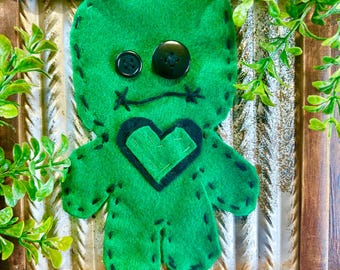 Poppet Green Money Doll Abundance / Luck / Wealth / Prosperity  / Growth
