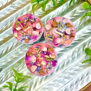 Beauty / Self Love / Glamour / Glam / Divine Feminine / Girly Girl Pink Tea Light Candles image 3