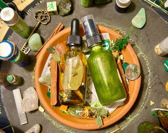 Green Money drawing  Manifesting Spray or Oil Spell for Abundance Luck Money Prosperity finance income