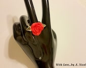 Thorny Rose Adjustable Ring