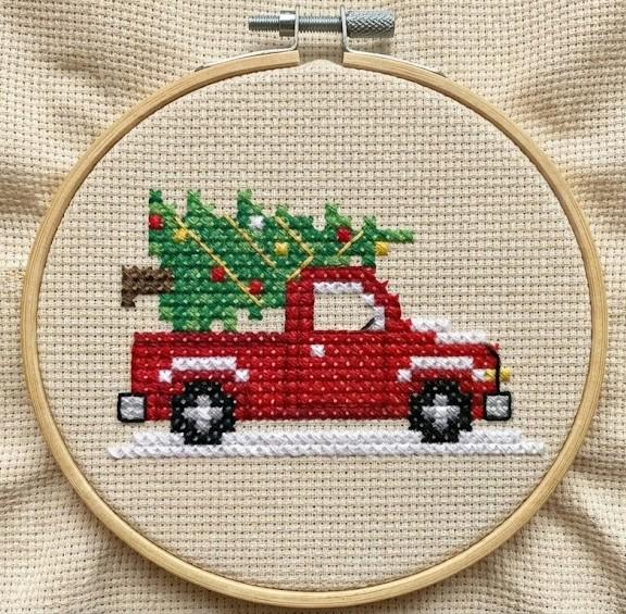 Christmas Mini Cross Stitch Patterns – Beginner Holiday Ornament Set - Etsy