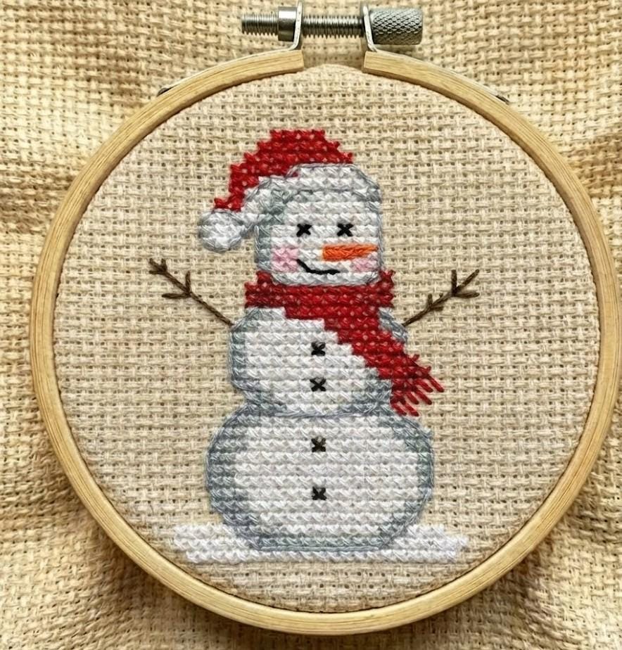 Christmas Mini Cross Stitch Patterns – Beginner Holiday Ornament Set - Etsy