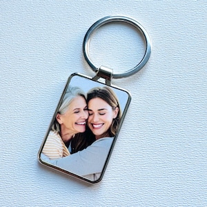 Personalized Photo Keyring, Custom Keychain with Picture, Christmas gift, Anniversary Gift, Birthday Gift