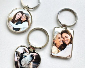 Personalised Photo Keyring | Custom Photo Keychain | Keychain with Picture | Personalised Gift, Anniversary Gift, Wife Gift, Christmas Gift